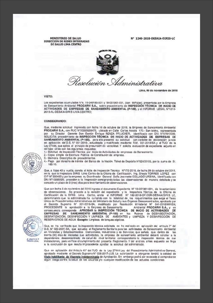 REGISTRO SANITARIO 1